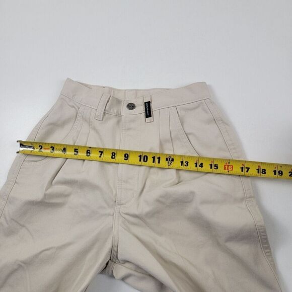 Vtg 90s Rockies Beige High Rise Rocky Mountain Bareback Mom Western Pants 3/4 - Picture 13 of 13